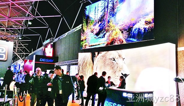 ISE2019 亚洲城yzc88LED屏第九次秀品质